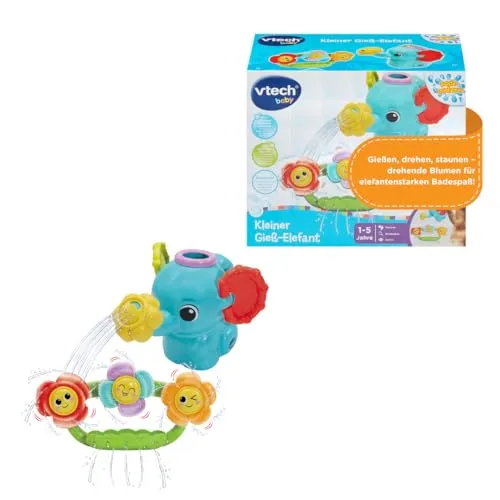 VTech Gieß-Elefant Badespielzeug Saugnapf Dreheffekt