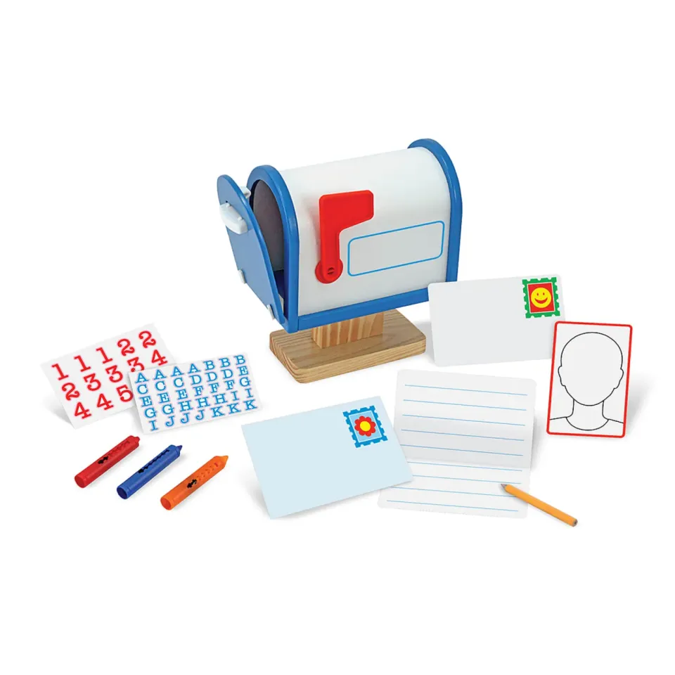 Melissa & Doug My Own Mailbox Holzbriefkasten Set