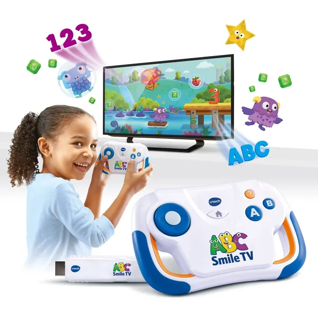 VTech ABC Smile TV 80-613264 Lernkonsole HDMI 3-7 Jahre