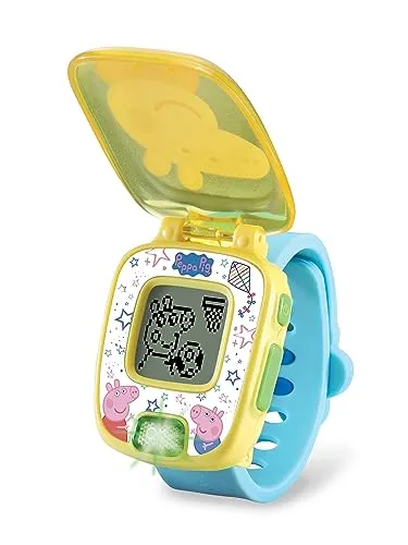 VTech Peppa Pig Lernuhr Kinderuhr englische Version mit Spielen