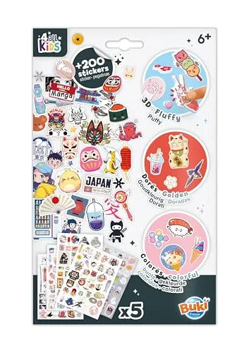 Buki France FK021 Sticker Manga Kawaii 200 Aufkleber