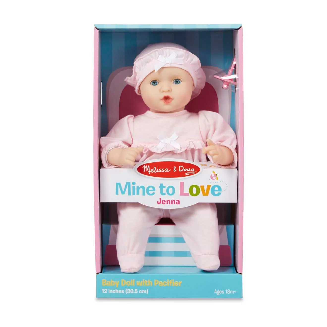 Melissa & Doug Jenna Babypuppe 30 cm mit Schnuller