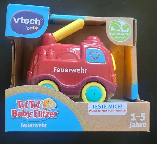 VTech Tut Tut Baby Flitzer Feuerwehr Spielzeugauto Leiter Musik