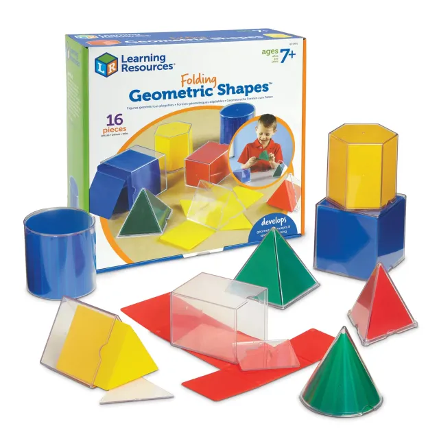 Learning Resources Faltformen Geometrie-Lernspiel 3D-Körper ab 7 Jahren