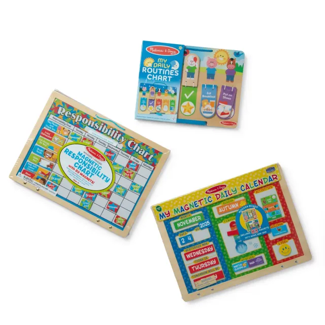 Melissa & Doug Daily Routine Responsibility Bundle Lernspiel 3-teilig