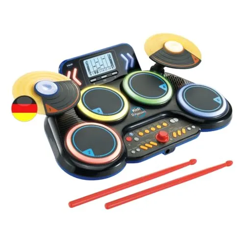 Vtech Kidi DJ Drums Schlagzeug elektronisch mit Bluetooth 6-12 J.