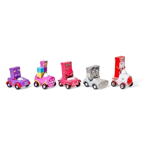 Learning Resources Numberblocks Mini-Fahrzeuge Sechs bis Zehn Autos 5er Set