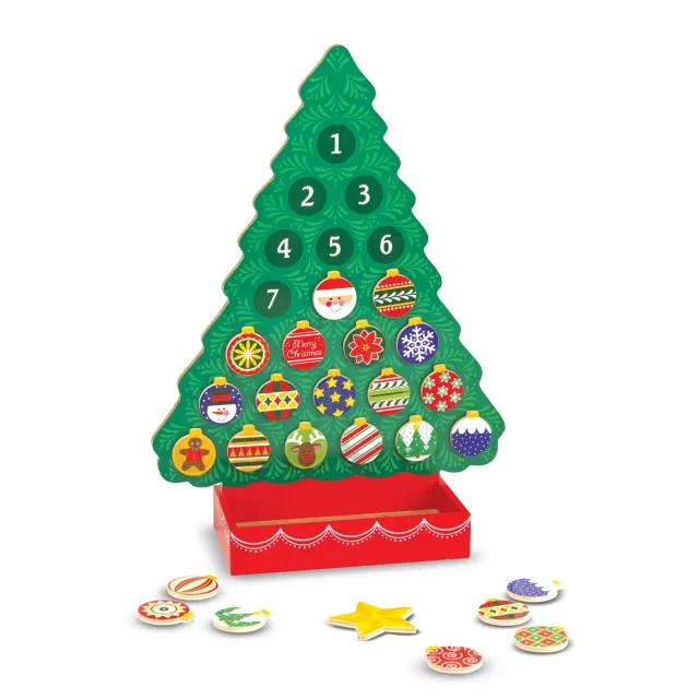 Melissa & Doug Countdown to Christmas Adventskalender Holz magnetisch