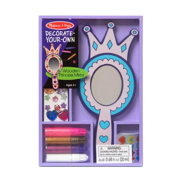 Melissa & Doug Prinzessin Holzspiegel Bastelset zum Verzieren