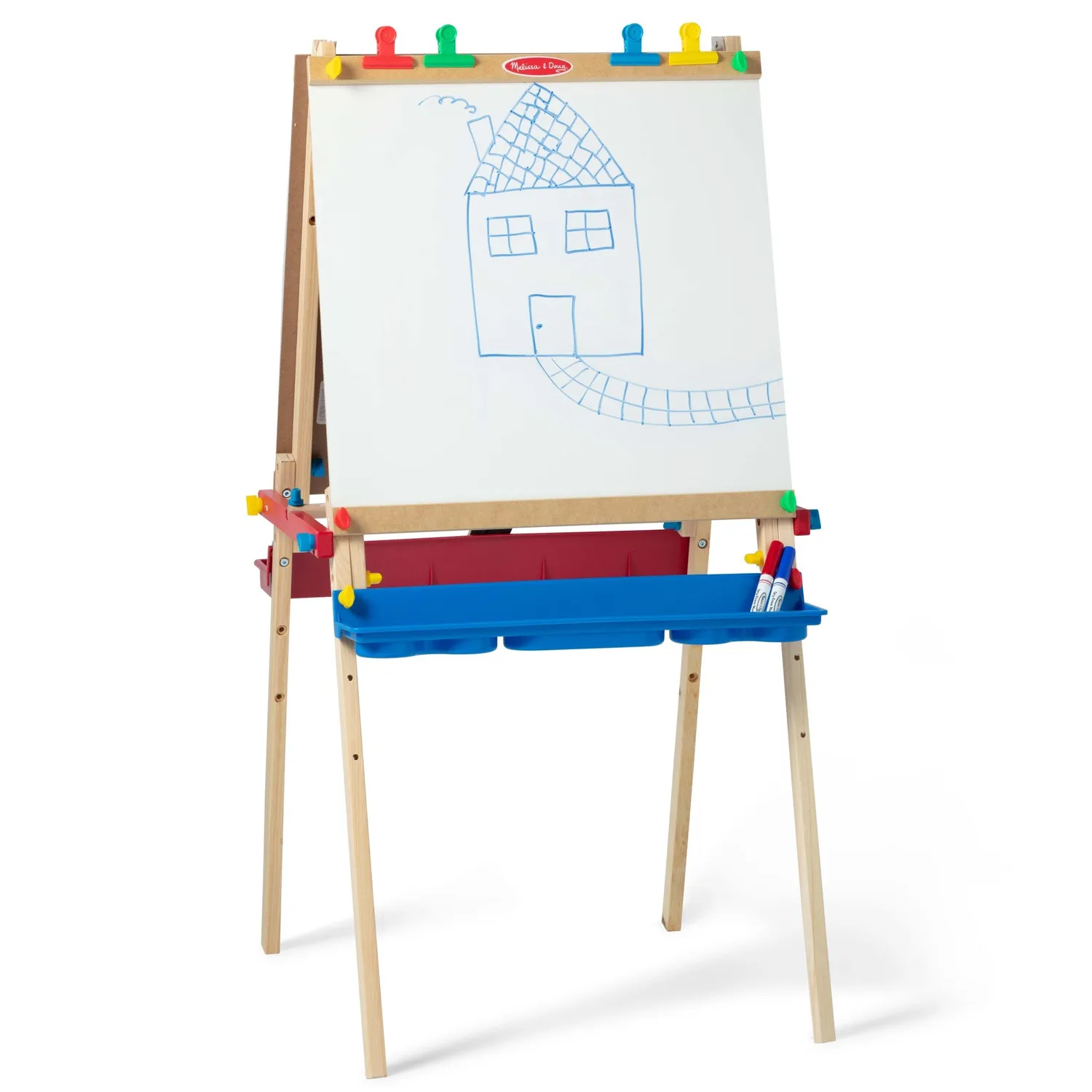 Melissa & Doug Deluxe Wooden Staffelei Holz Tafel 3-8 Jahre