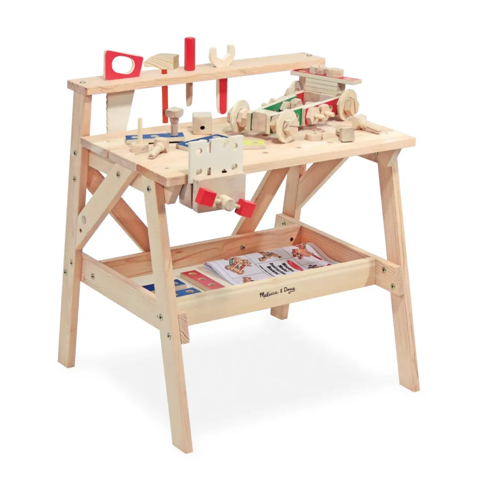 Melissa & Doug Wooden Project Werkbank Kinder Holz 55-tlg