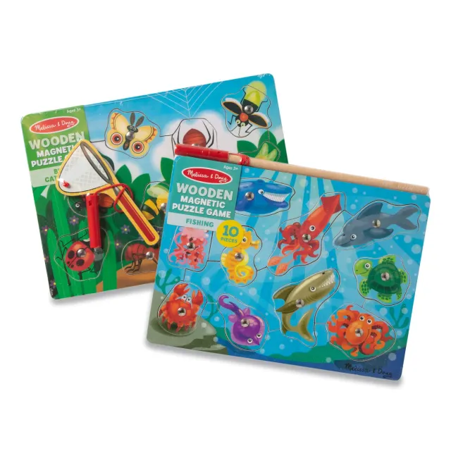 Melissa Doug Fishing Bug Catching Magnetspiel Holz 2er Set