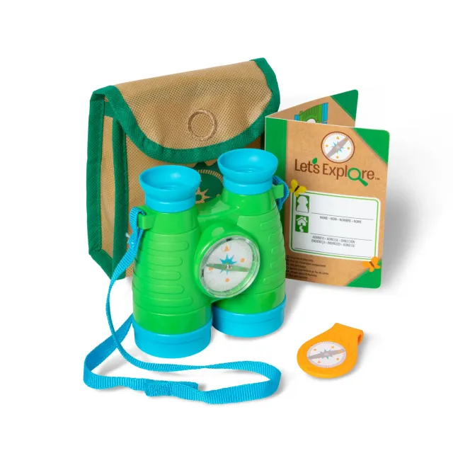 Melissa & Doug Let's Explore Fernglas Spielset mit Kompass