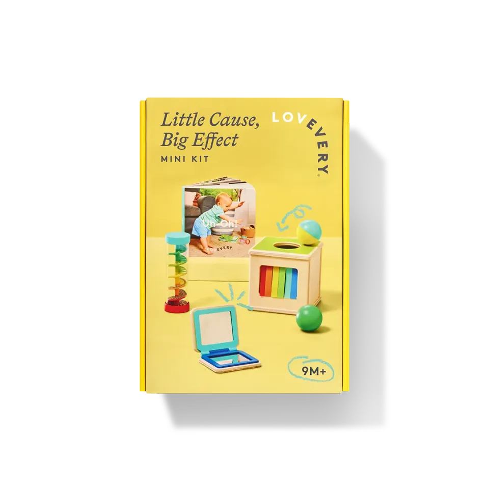 Lovevery Mini Kits Little Cause Big Effect Lernspiel ab 9 Monate