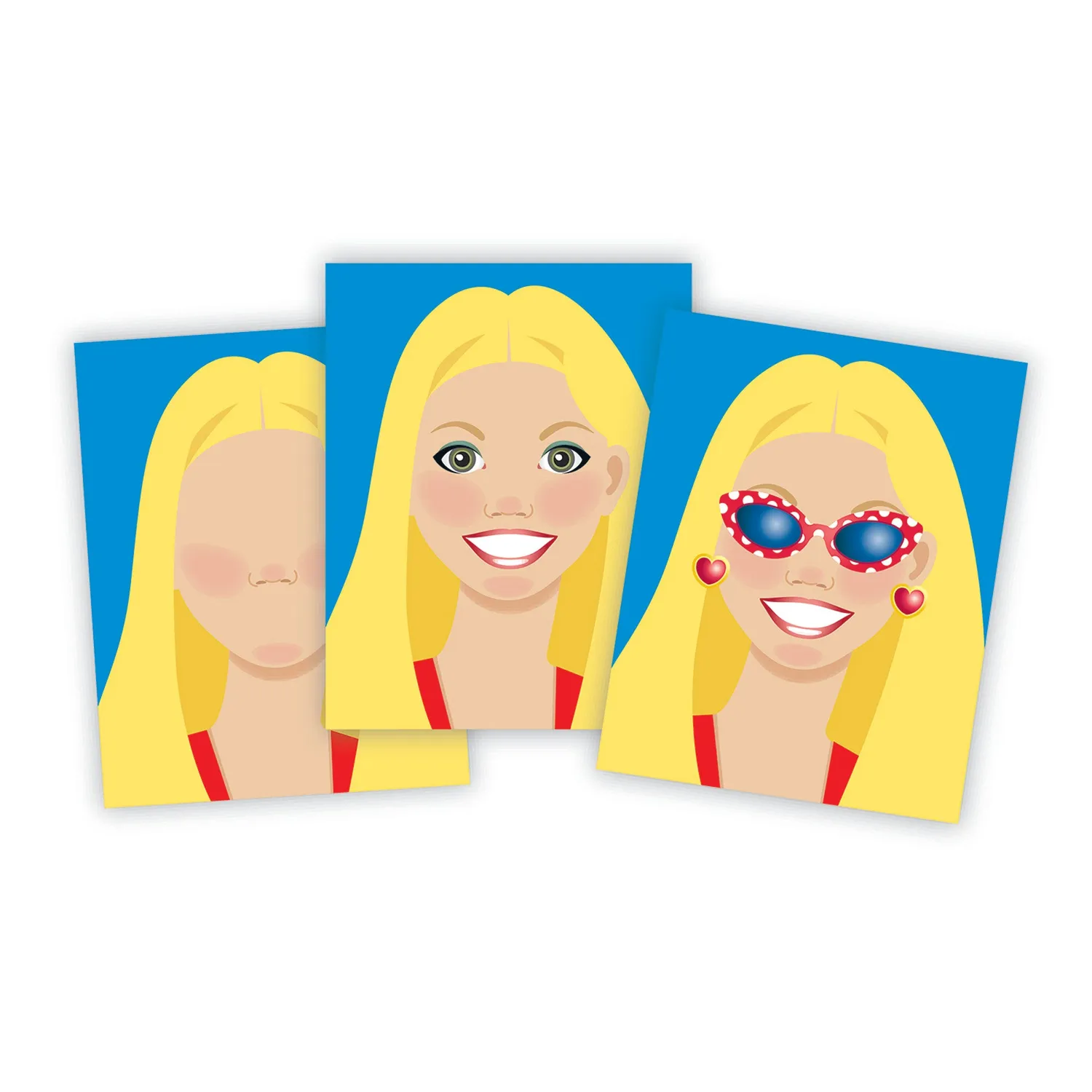 Melissa & Doug Make-a-Face Fashion Faces Stickerheft 250 Sticker