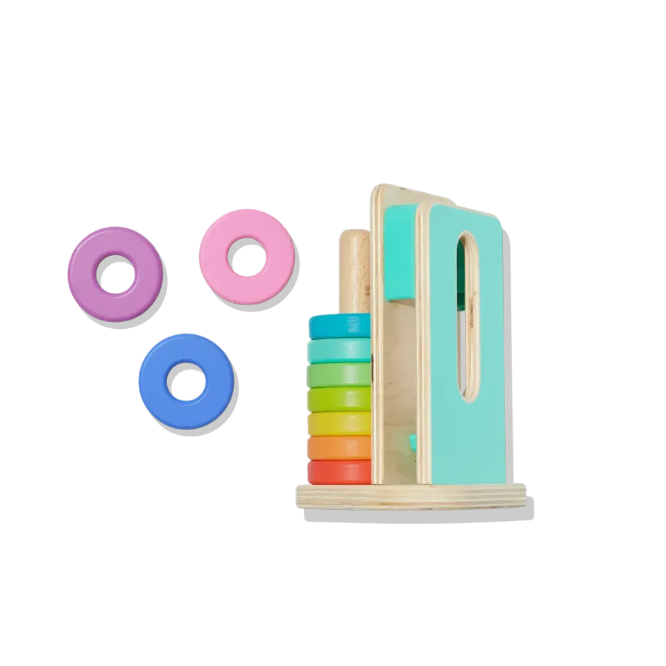 Lovevery Play Kits Wooden Stack & Slot Steckspiel Holz ab 1 Jahr