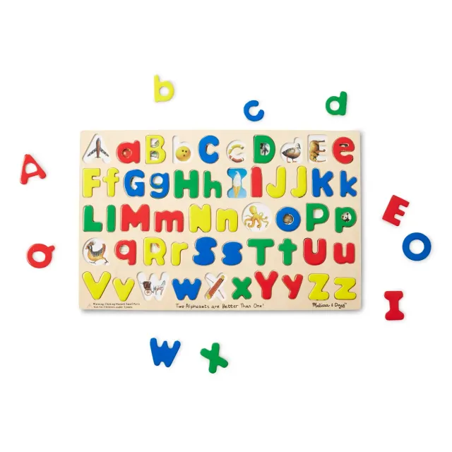 Melissa & Doug Upper & Lower Case Alphabet Puzzle Holz 52-teilig