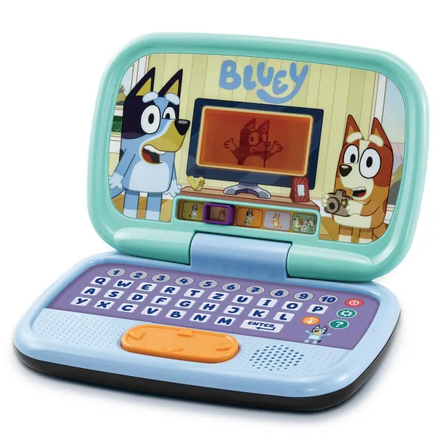 VTech Bluey Lernlaptop QWERTZ Kinderlaptop mit Musik 3-6 Jahre