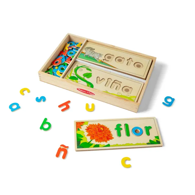 Melissa & Doug Spanish See & Spell Learning Toy Lernpuzzle