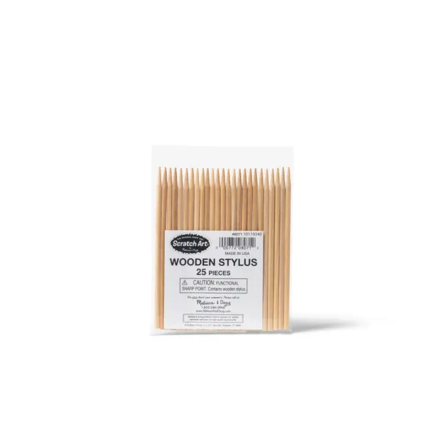 Melissa & Doug Scratch Art Kratzstifte Holz 25er Set