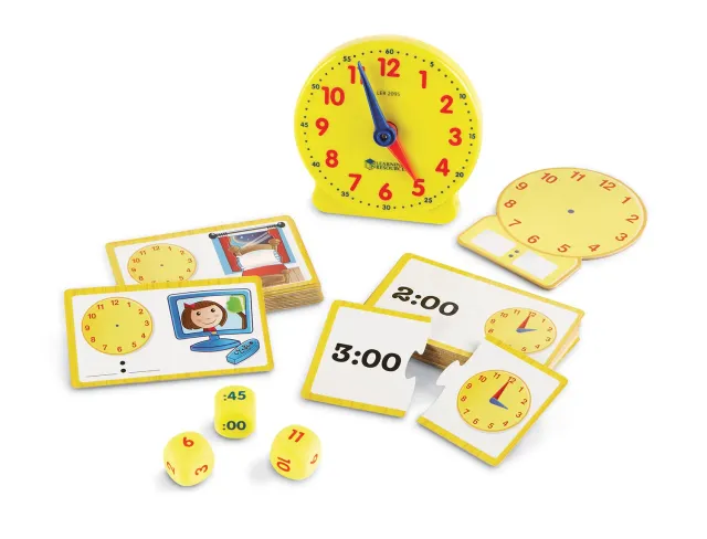 Learning Resources Zeit Spielset Uhr lernen analog digital