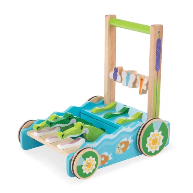 Melissa & Doug First Play Chomp & Clack Alligator Schiebetier Holz
