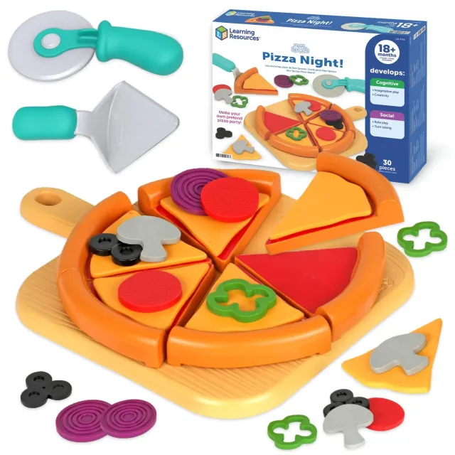Learning Resources New Sprouts Pizzaabend Spielset 32-teilig Rollenspiel