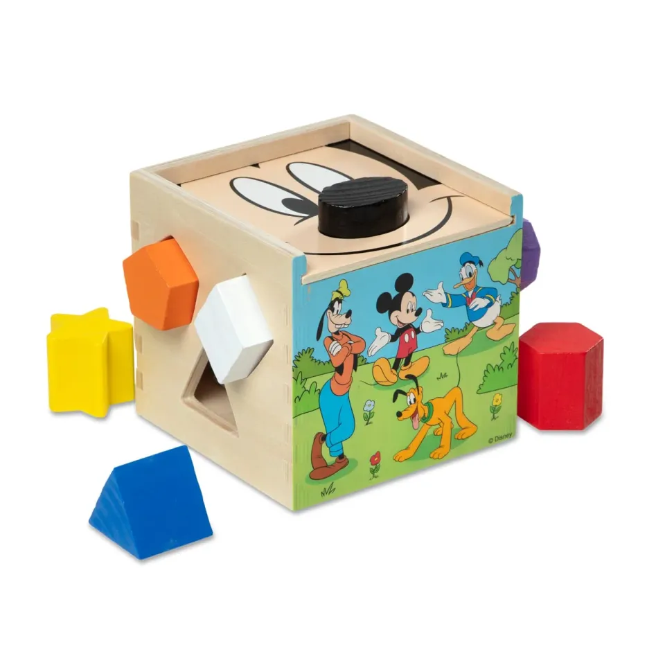 Melissa & Doug Disney Mickey Friends Sortierwürfel Holz