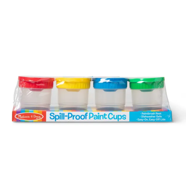 Melissa & Doug Spill-proof Malkbecher Auslaufsicher 4er Set Farben