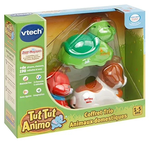 VTech Tut Tut Animo Trio-Box Tierfiguren 3er-Set Katze Schildkröte