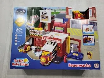 VTech Tut Tut Baby Flitzer Feuerwache Spielset mit Auto