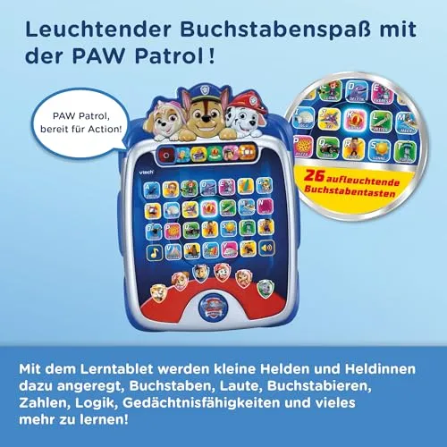 VTech PAW Patrol 80-582404 Lerntablet mit 26 Tasten