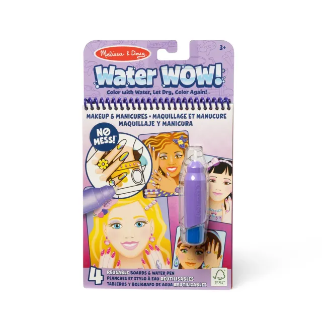 Melissa & Doug Water Wow! Makeup & Manicures Wassermalbuch wiederverwendbar