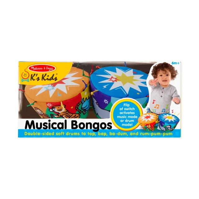 Melissa & Doug K's Kids Musical Bongos Babytrommel Stoff