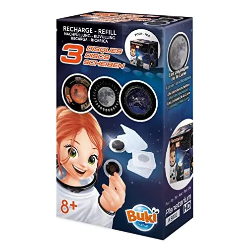 Buki France 8003 Planetarium Scheiben Nachfüllset 3 Discs