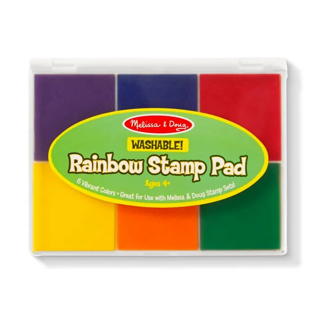 Melissa & Doug Rainbow Stempelkissen 6-farbig waschbar