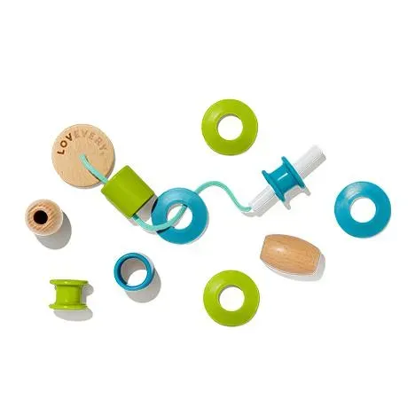 Lovevery Plastic Beads Perlen 9 Stück Kunststoff