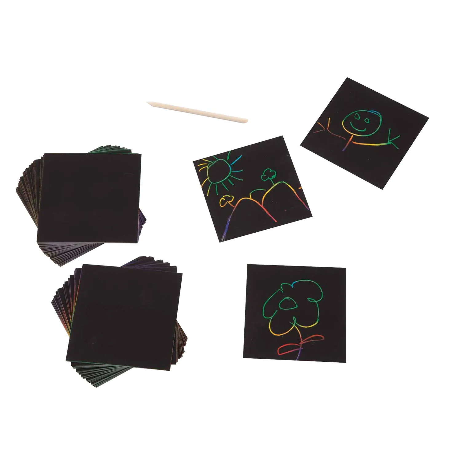 Melissa Doug Scratch Art Rainbow Mini Notes Kratznotizen 125 Stk