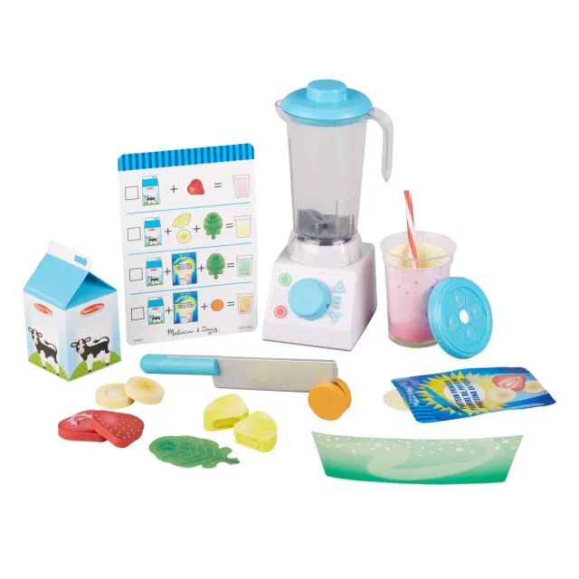 Melissa & Doug Smoothie Maker Spielset 22-teilig Holzfrüchte