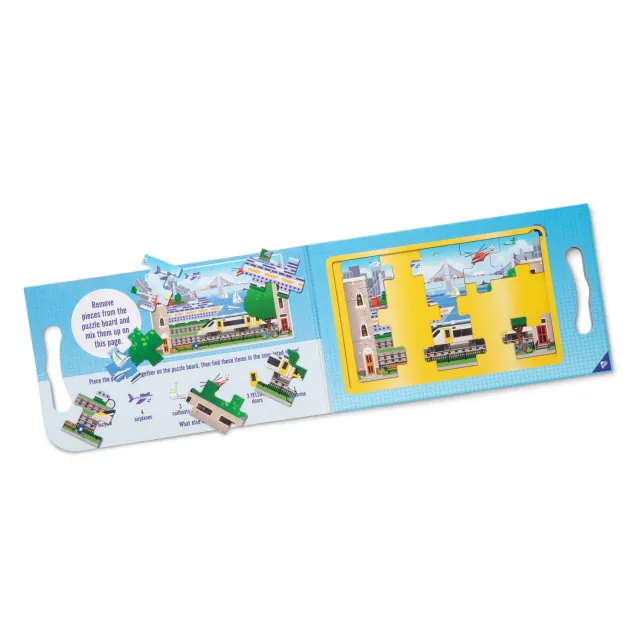 Melissa & Doug Take-Along Magnetpuzzle Fahrzeuge 2x15 Teile ab 3 J.