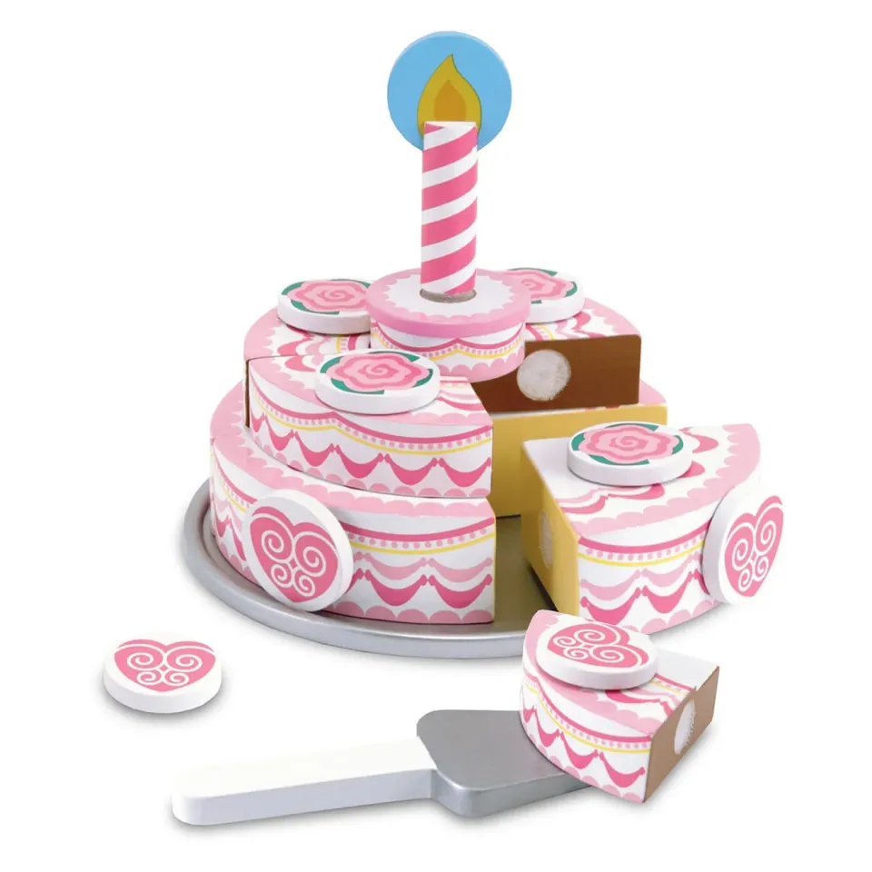 Melissa & Doug Triple-Layer Party Cake Holzspielkuchen 3-lagig