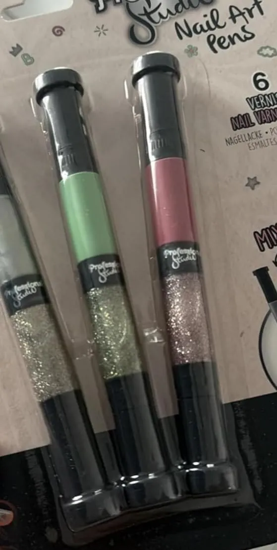 Buki PS102 Nagellackstifte 3er Rosa Grün Silber ab 8 Jahren