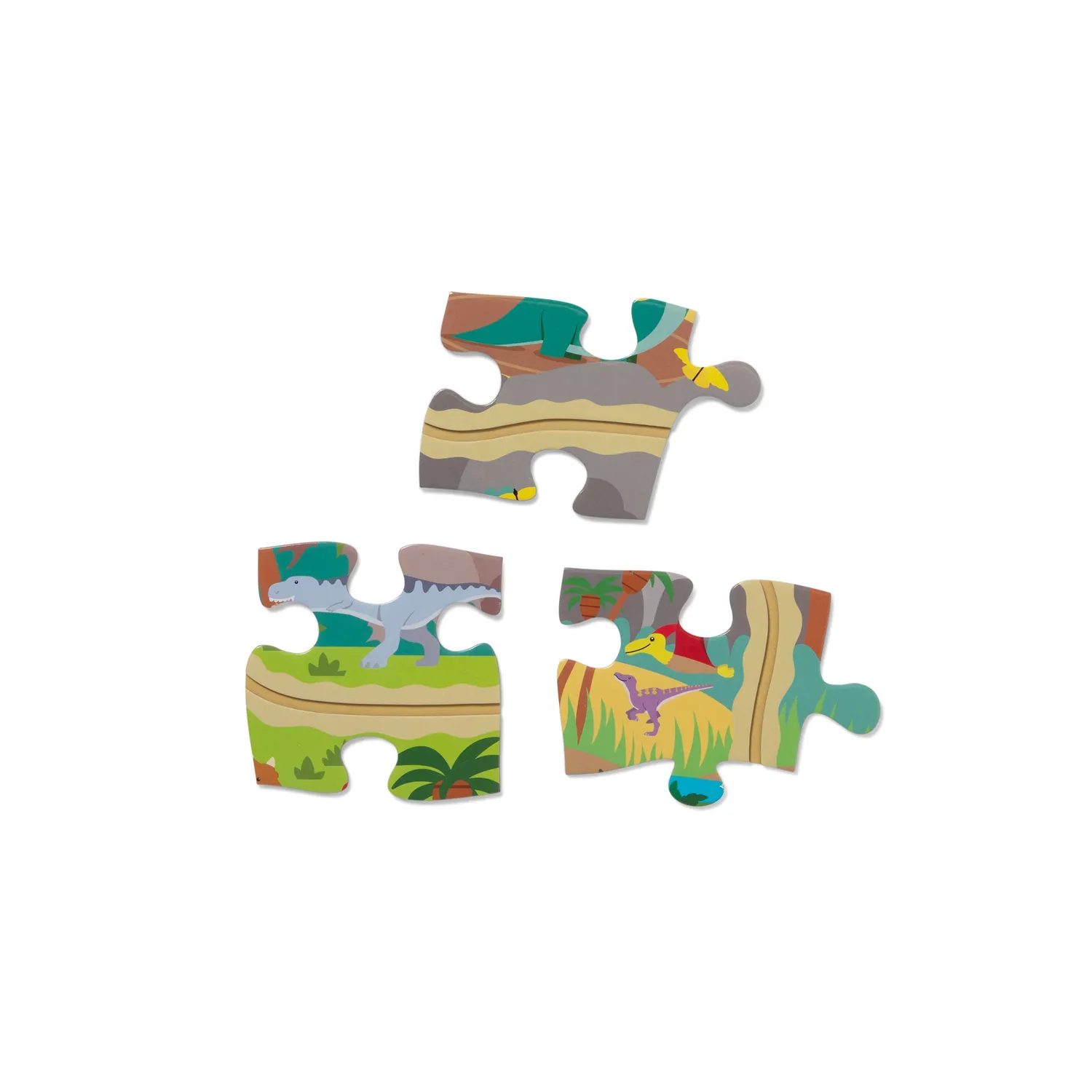 Melissa & Doug Dinosaur Adventure Tracks Bodenpuzzle 48 Teile