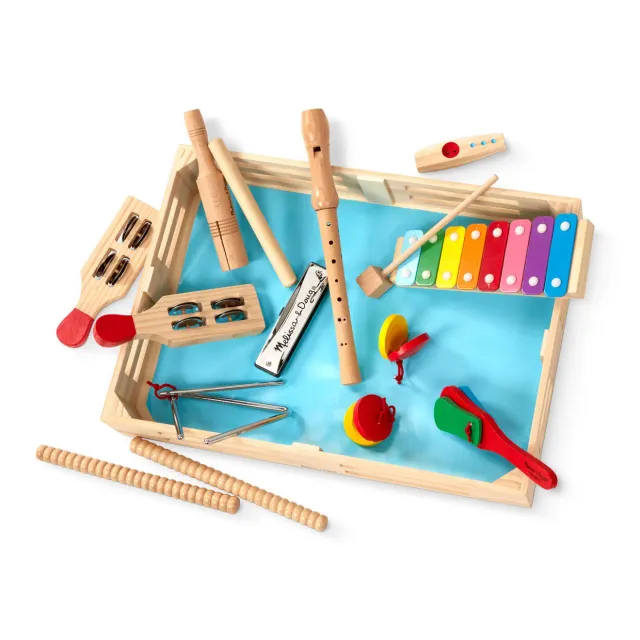 Melissa & Doug Deluxe Band Musikset Holz 11 Instrumente