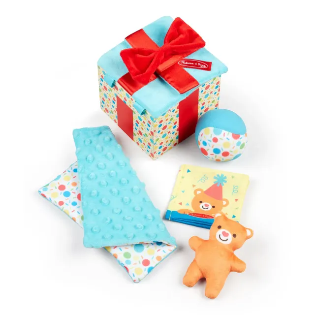 Melissa & Doug Geschenkbox Holz Babyspielzeug Textur