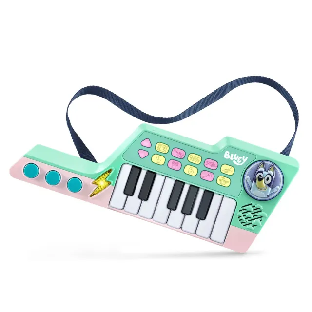 VTech Bluey Keytar Keyboard mit Gurt 10 Melodien 3-6 Jahre