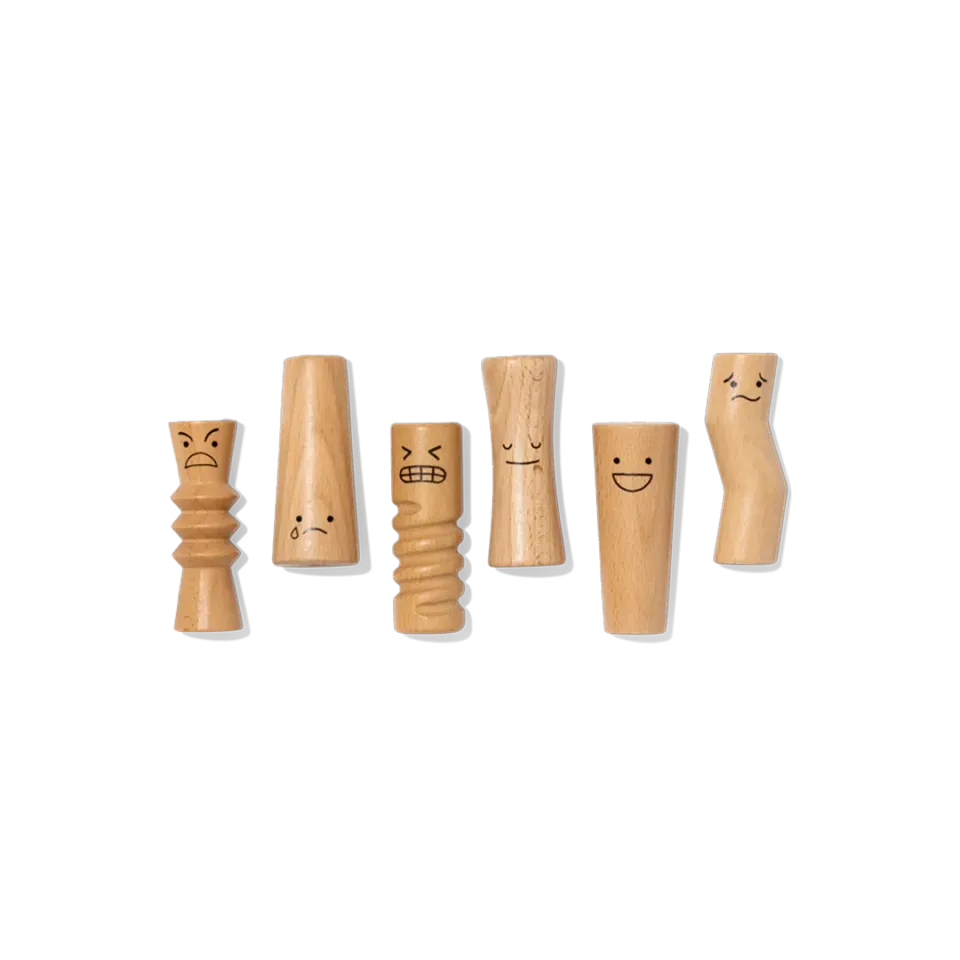 Lovevery Emotion Dolls Holzpuppen 6 Stück Gefühle