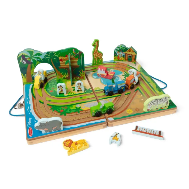 Melissa & Doug Disney Take-Along Safari Holzspielset Koffer