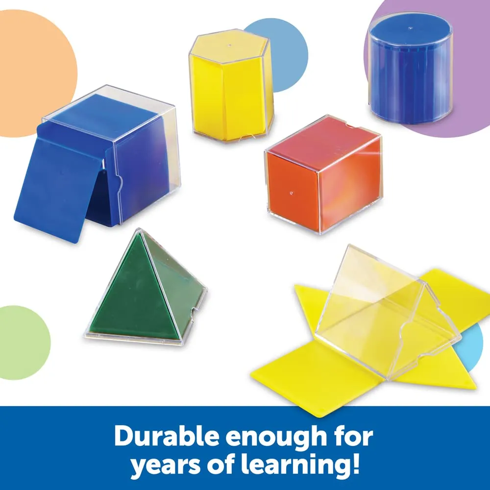 Learning Resources Faltformen Geometrie-Lernspiel 3D-Körper ab 7 Jahren
