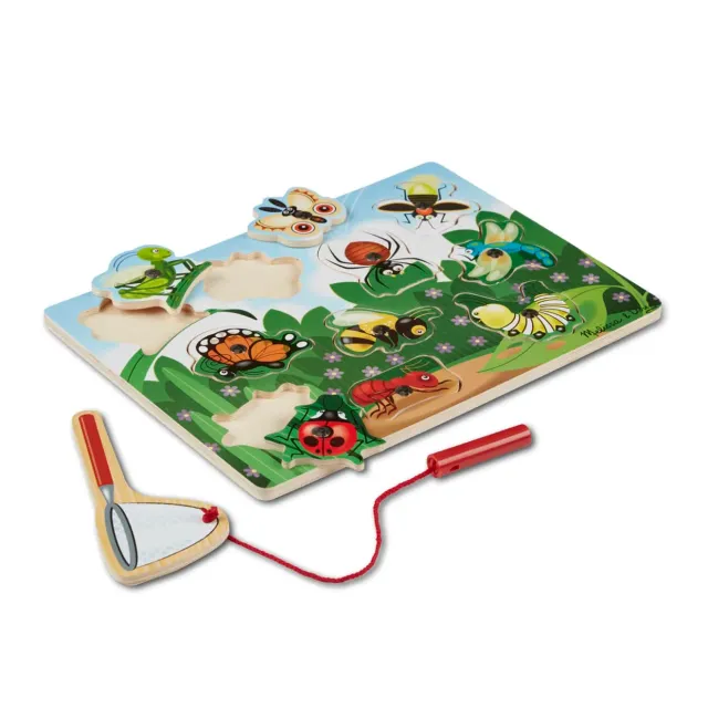Melissa & Doug Bug-Catching Magnetpuzzle Insekten Holz 10-teilig